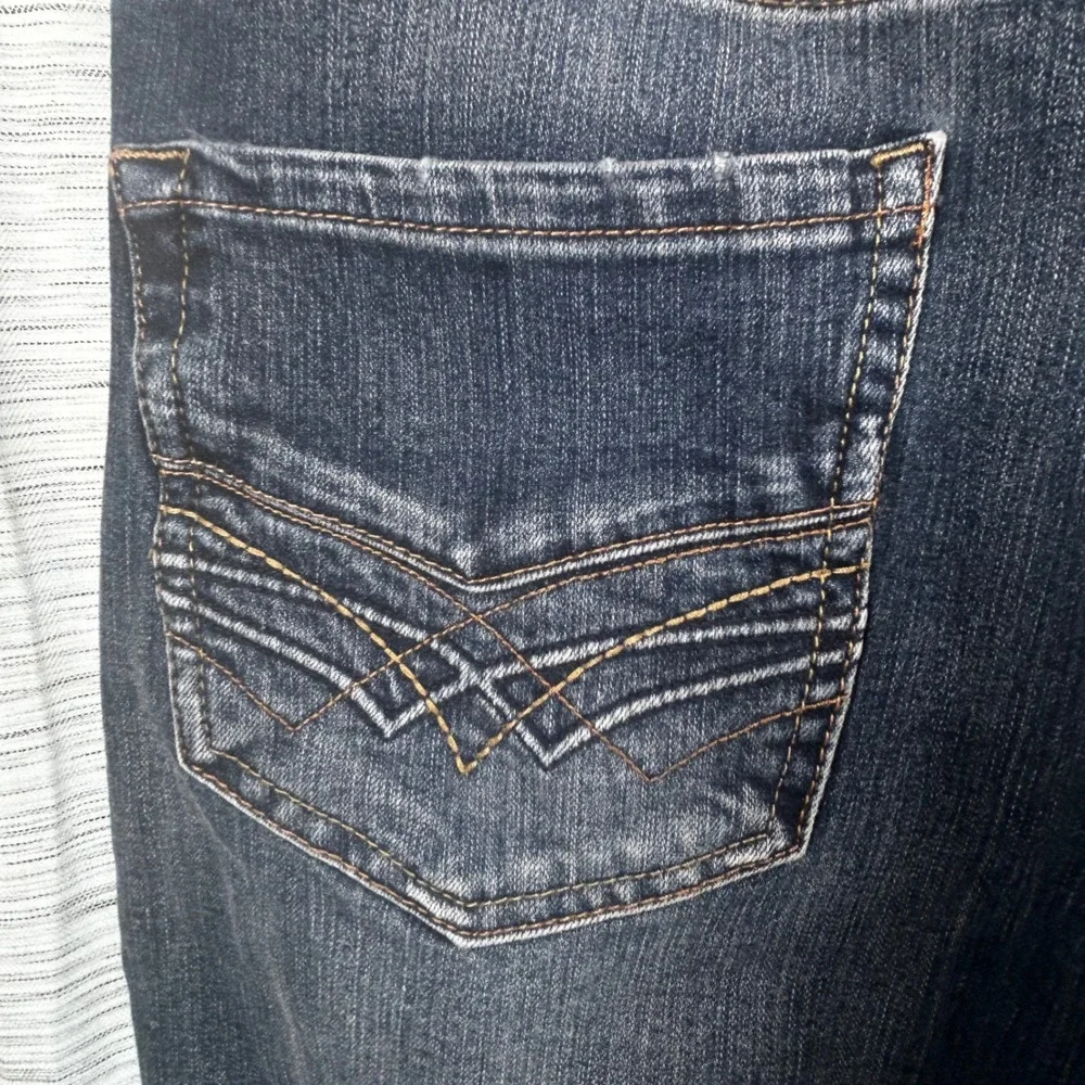 Seven7 Straight Fit Jeans Brown Tint Mens 34x32 SN1364 Denim EUC
